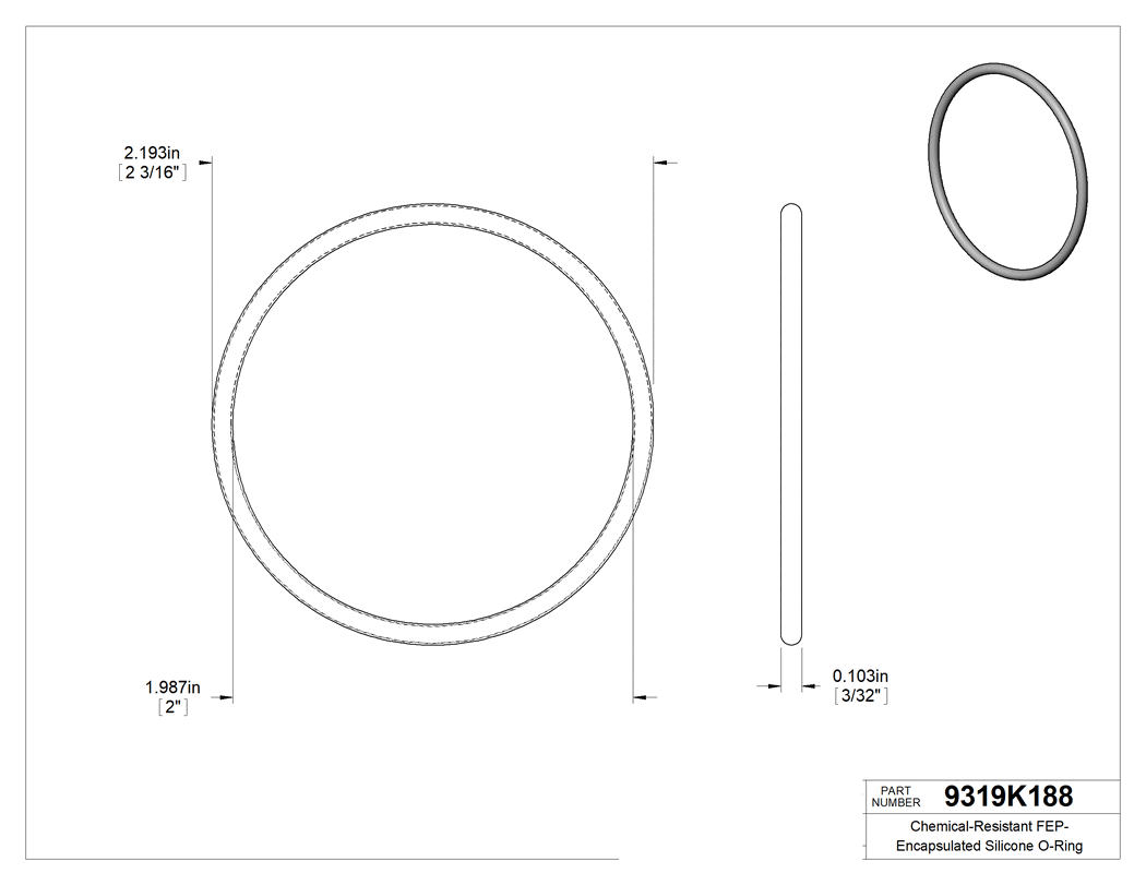 Technical drawing - 9319K188